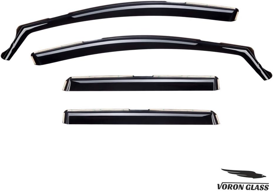 4 Pieces In-Channel Rain Guards for Trucks E4369