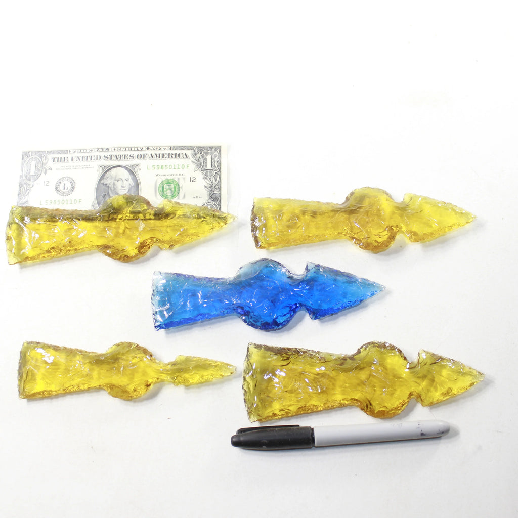 Glass Ornamental Tomahawk Heads W3074