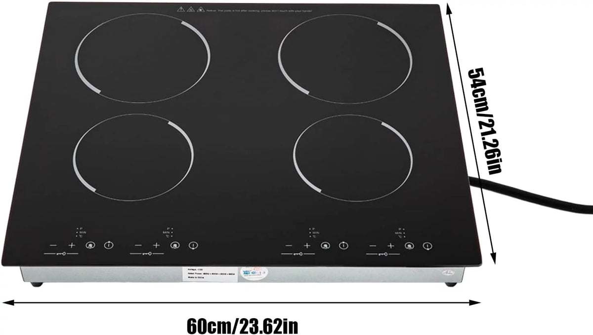 24 Inch 4 Burner Electric Ceramic Cooktop X47093