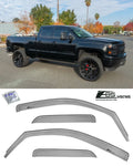 Smoke Tinted In-Channel Window Deflectors Rain Guards Z993