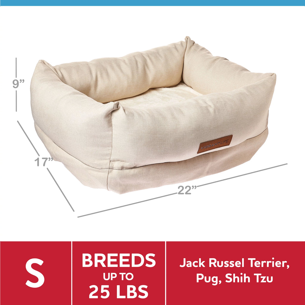 Beige Small Dog Bed N327851