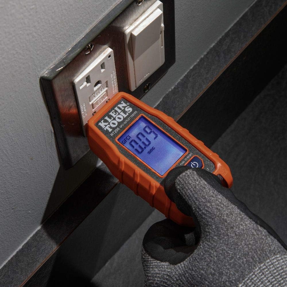Non-Contact Voltage Tester and GFCI Receptacle Tester with LCD and Flashlight, Electrical Test Kit Pack of 2 Z801445