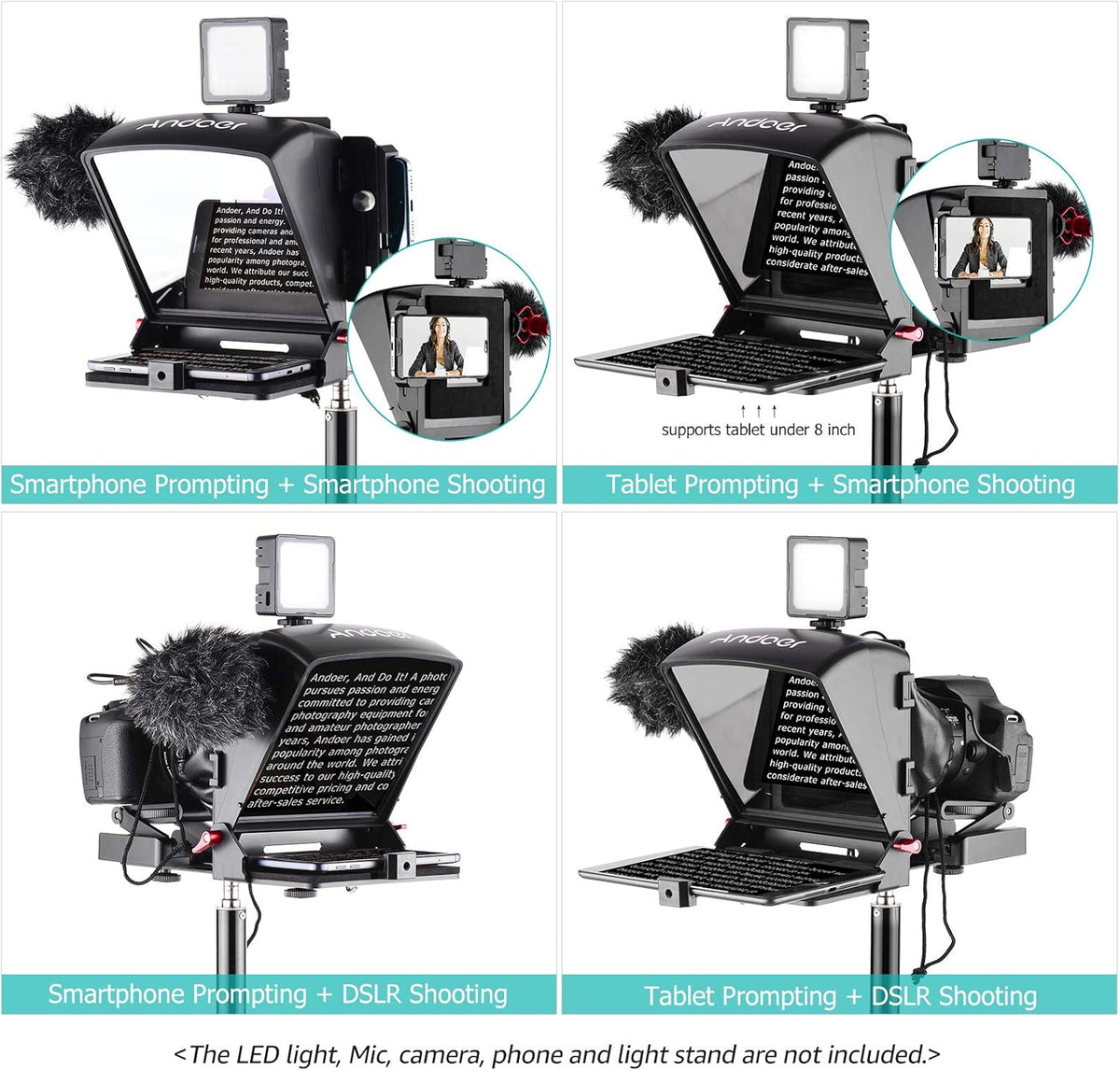 Portable Teleprompter with Remote Control U27468