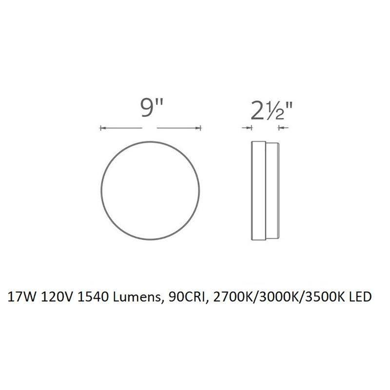 Black LED Flush Mount T45718