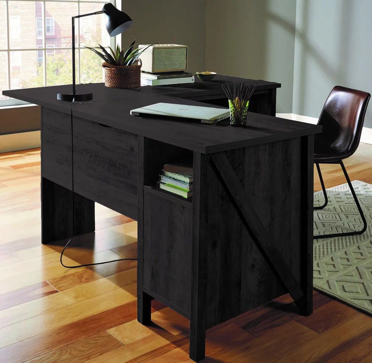 Black L-Desk R2008