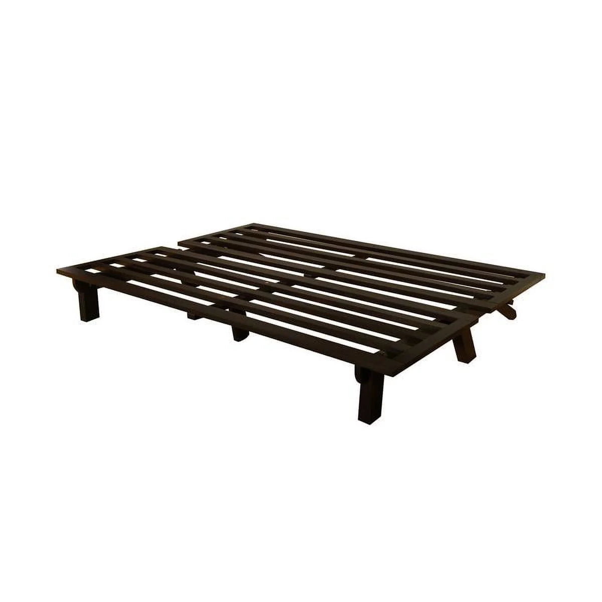 Wood Futon with Gray Mattress X74714