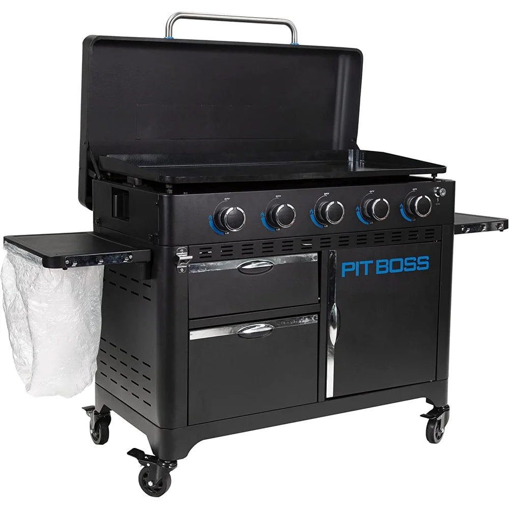 Portable 5-Burner Lift-Off Griddle with Cover Q113949