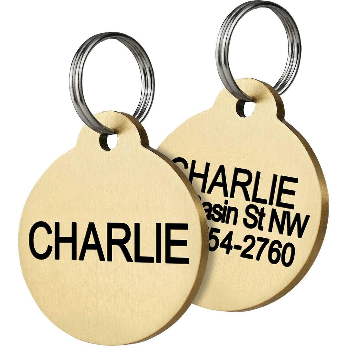 Brass Personalized Dog & Cat ID Tag H944004