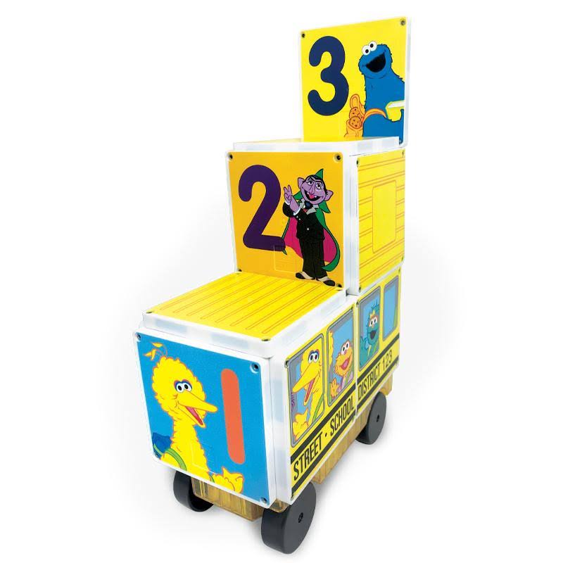 Sesame Street School Bus Magna-Tiles Structures D191