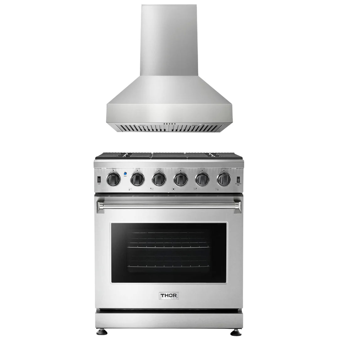 30 Gas Range and Range Hood T71800