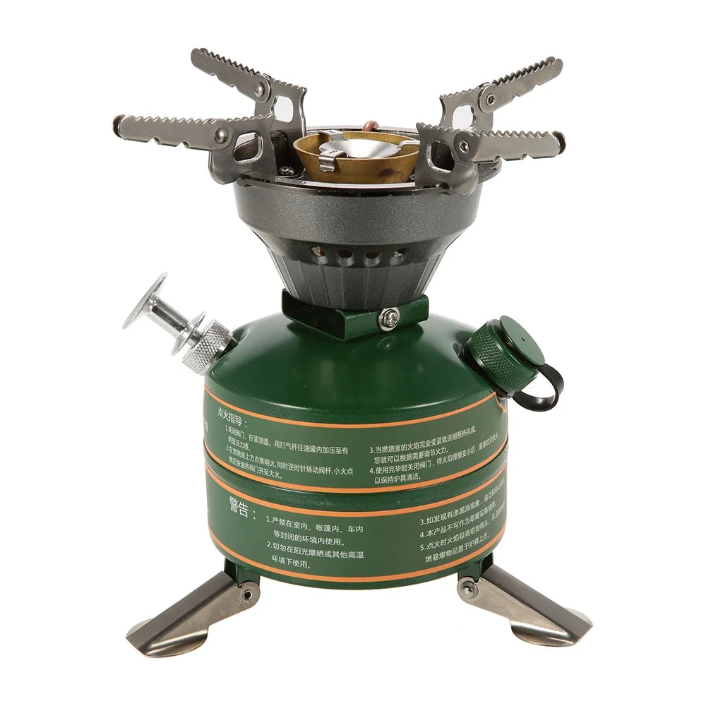 Portable Gasoline-burning Camping Furnace Cooker R2507