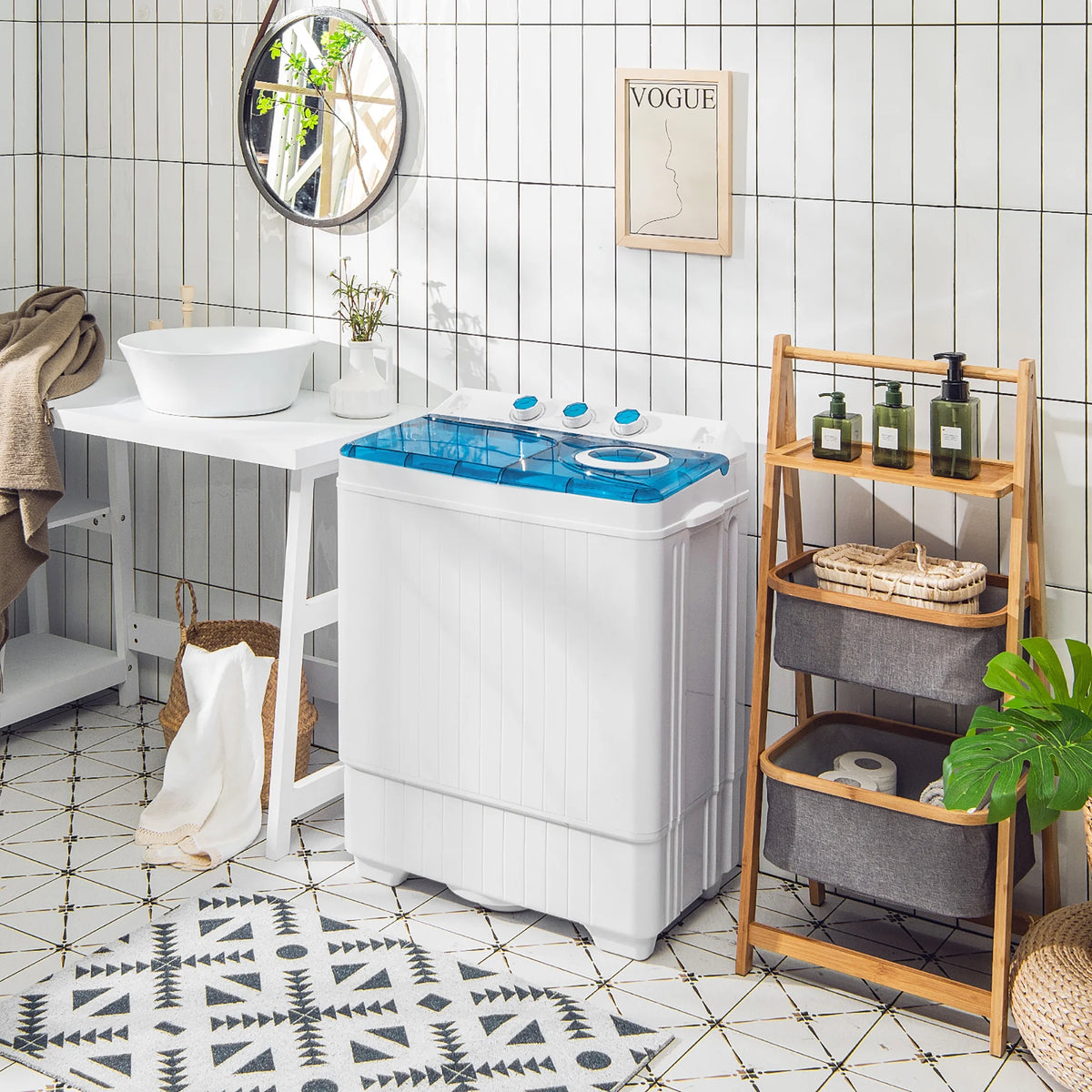 Portable Semi-automatic Twin Tub Washing Machine T697