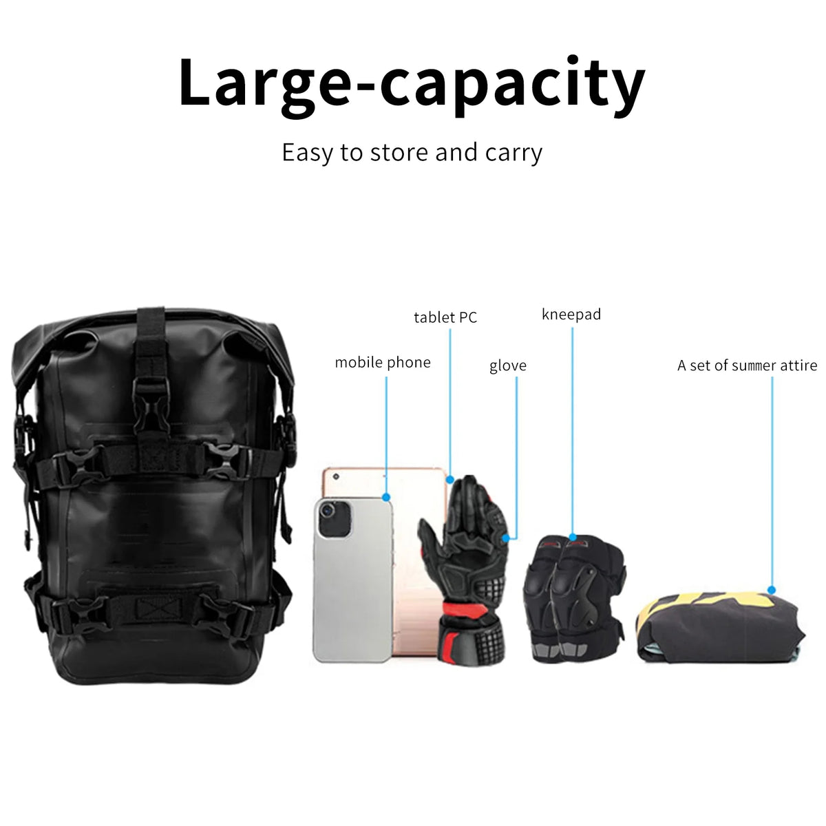 8L Waterproof Motorcycle Frame Bag R273454