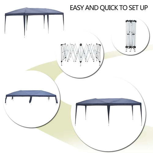 10'x20' Blue Pop Up Canopy Tent G498424