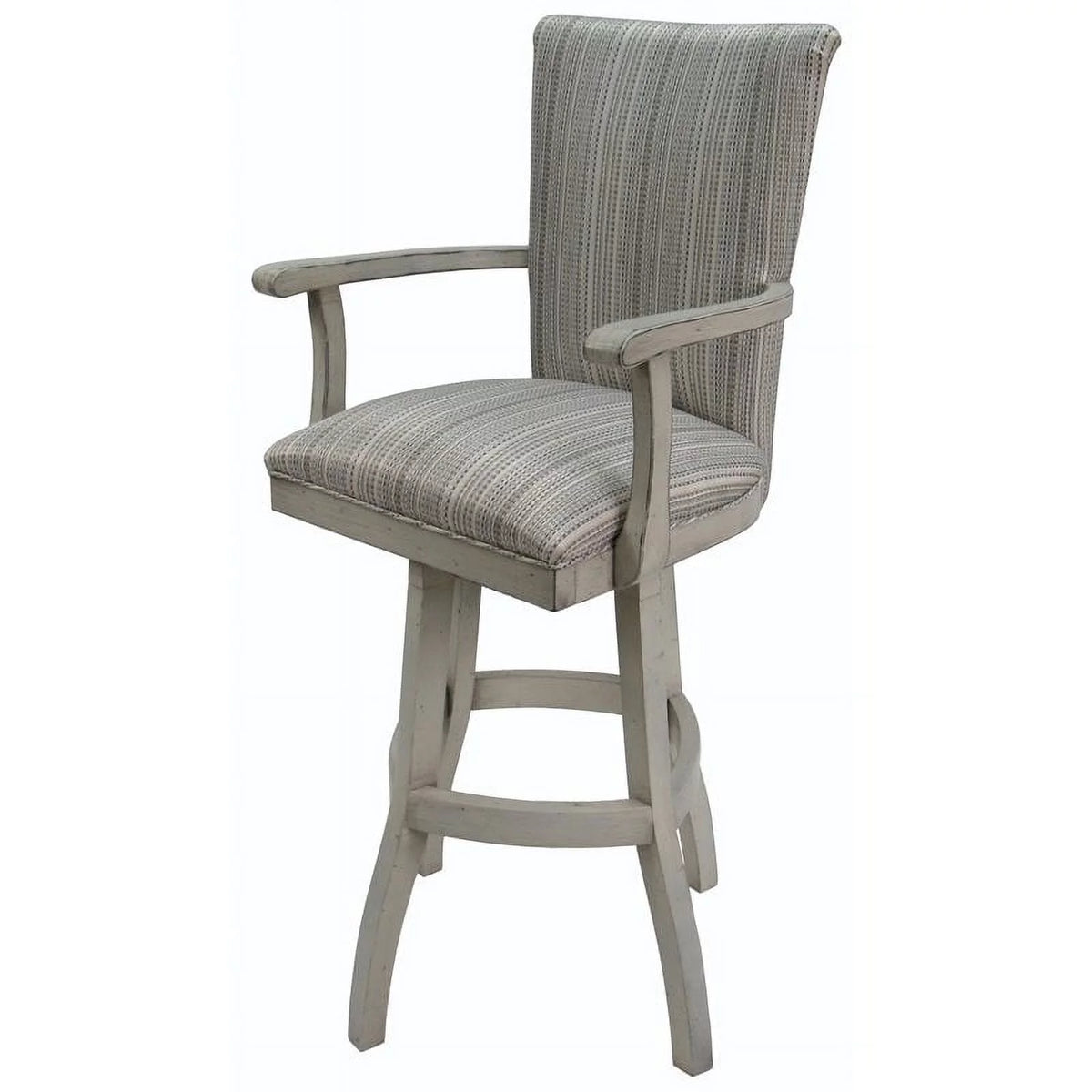 30" Swivel Solid Wood Bar Stool with Arms K758636