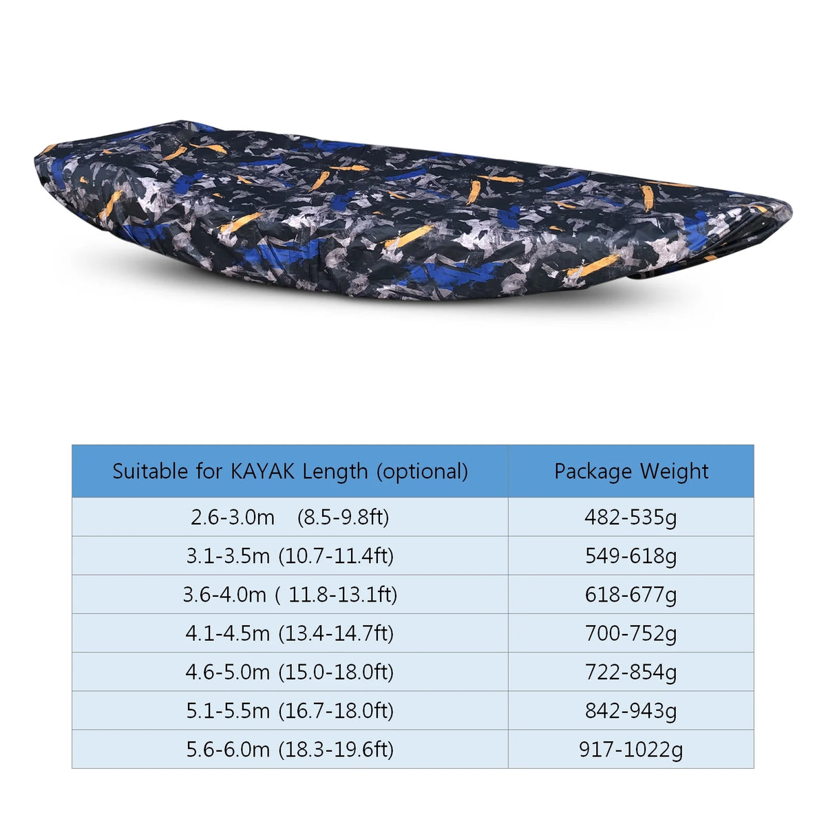Universal Kayak Boat Cover Waterproof Dustproof Storage Cover R597