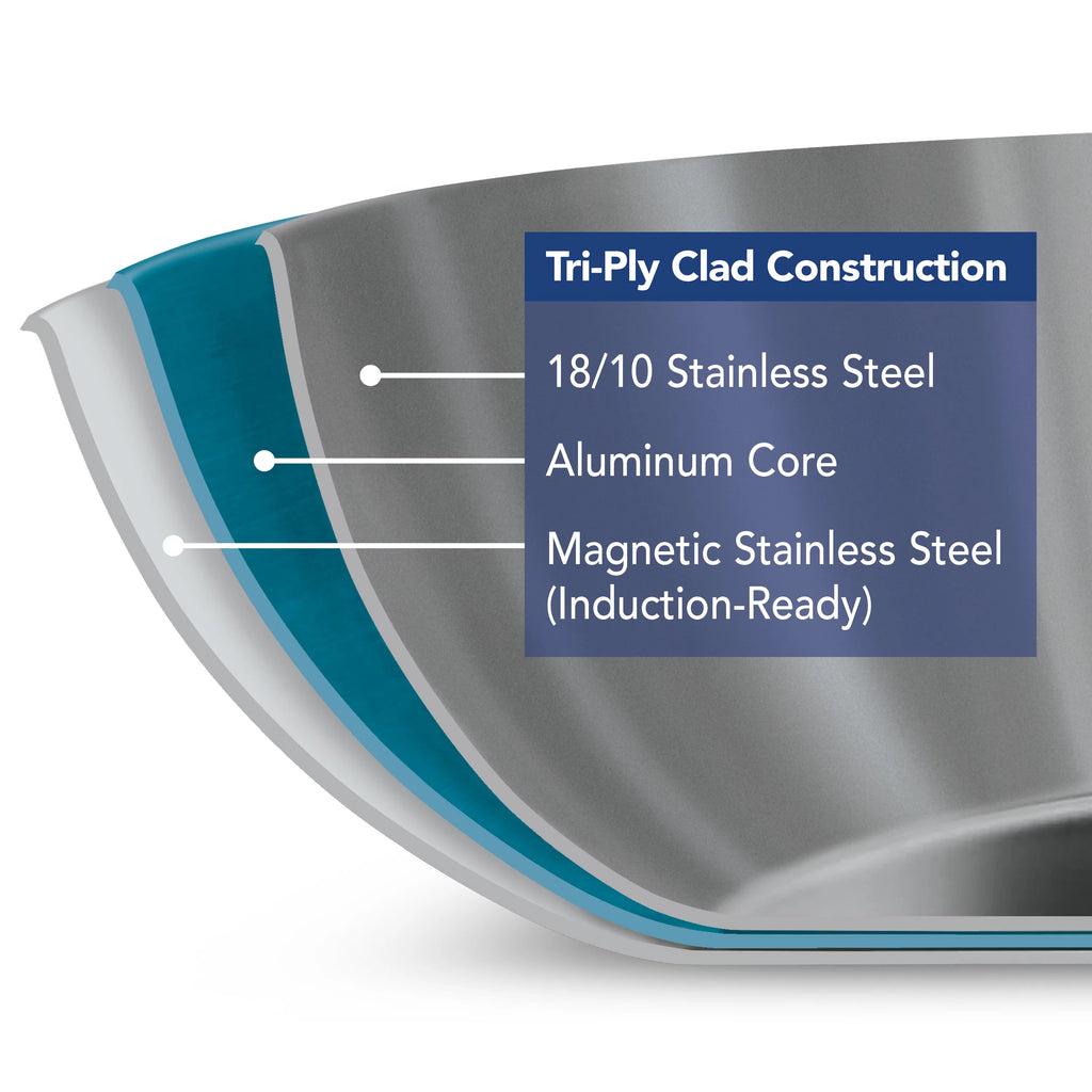 10 in Stainless Steel Fry Pan V77511