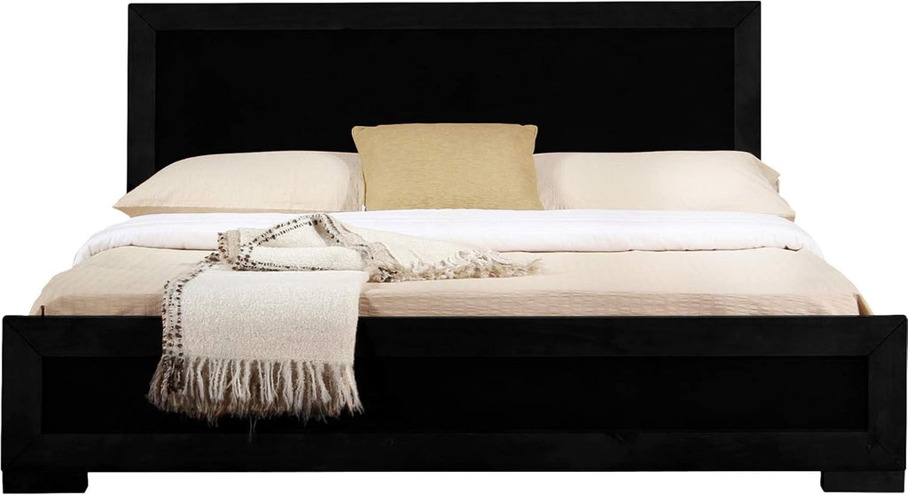 King Wooden Platform Bed J118