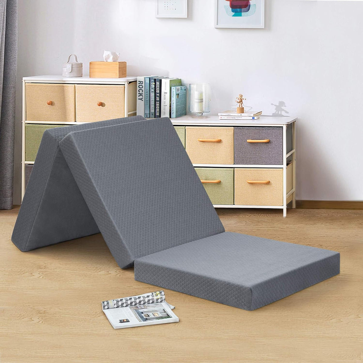 4 Inch Tri-Folding Topper, Gray O2400
