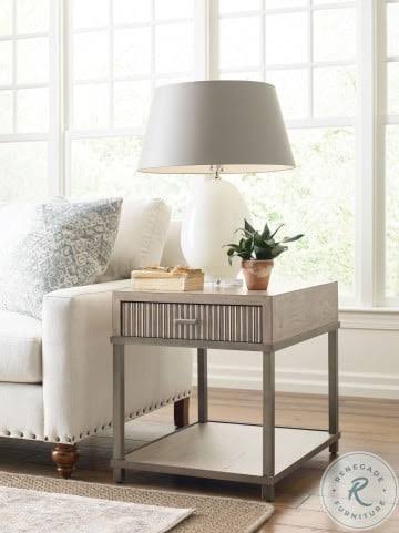 Aged Taupe End Table F46377