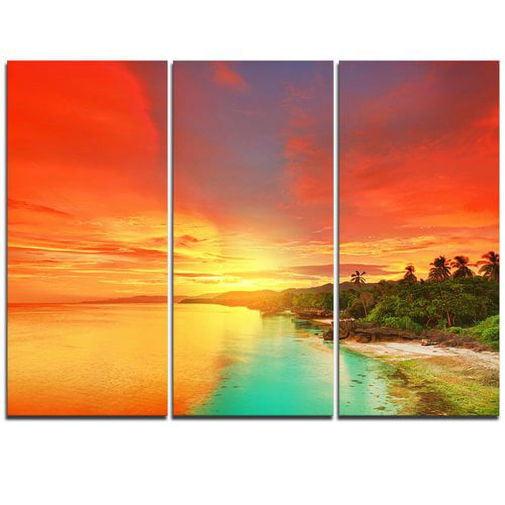 3 Piece Graphic Art on Wrapped Canvas Set I47007