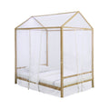 Twin Canopy Bed in Gold J3309