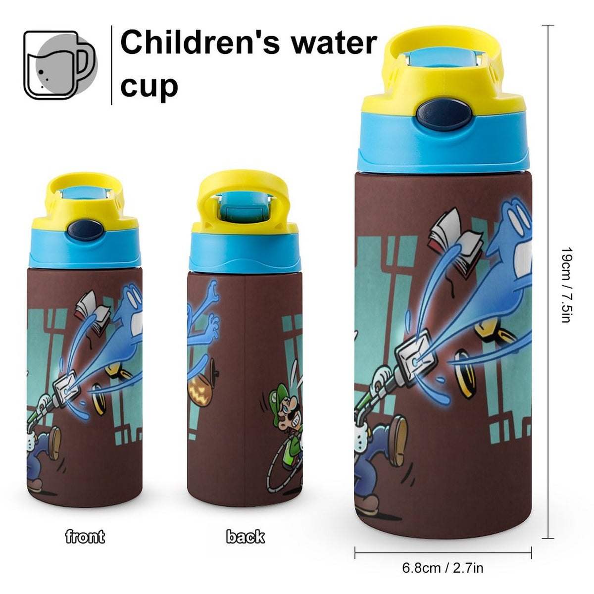 Insulated Stainless Steel Water Bottle with Straw Z3987