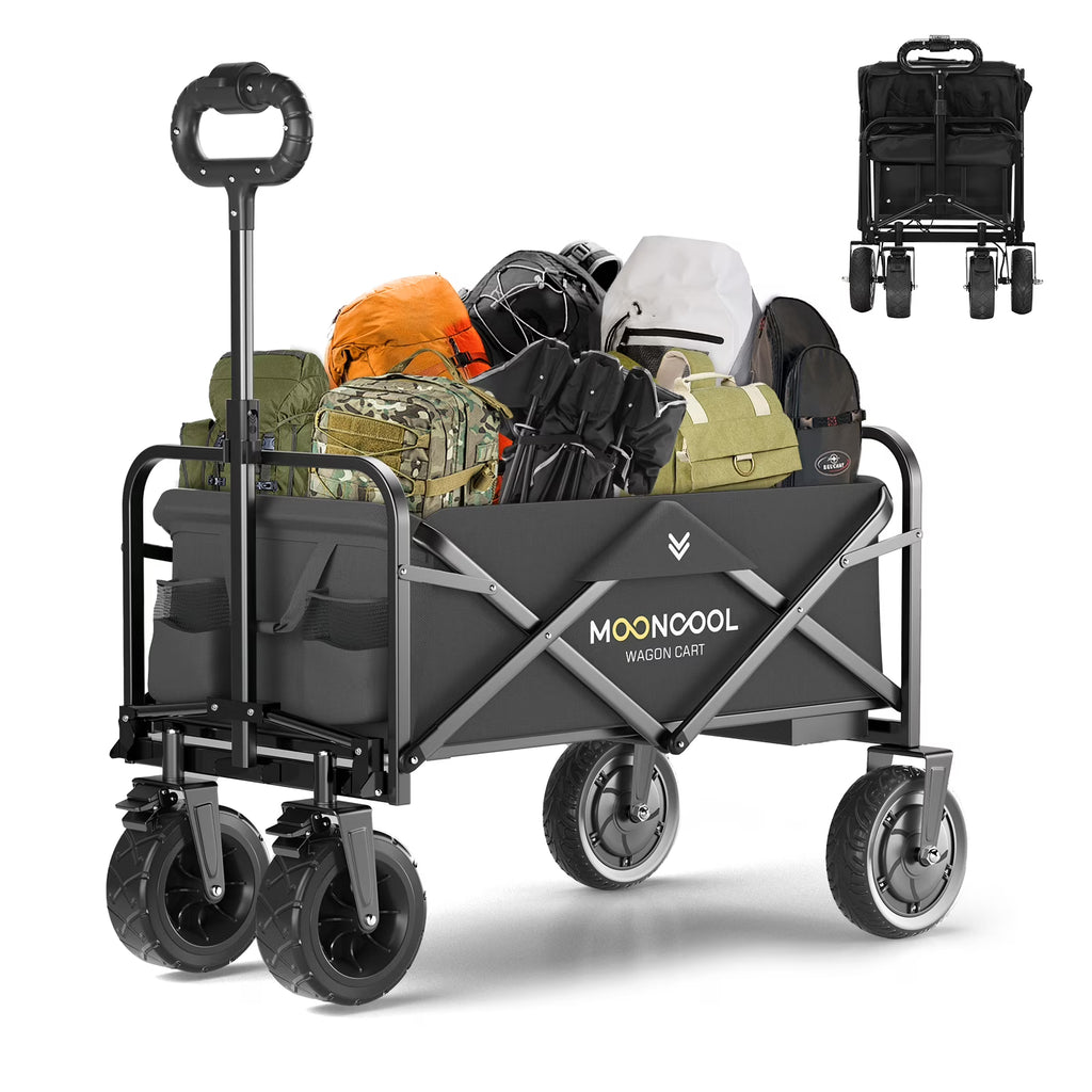 Foldable Electric Beach Cart with Side Pockets J6137