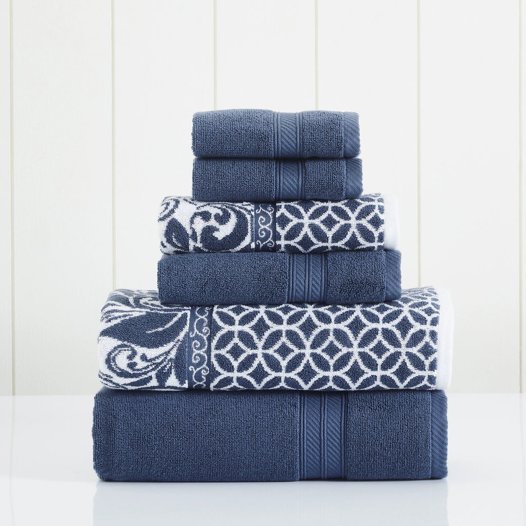 6-Piece Cotton Bath Towel Set V54425