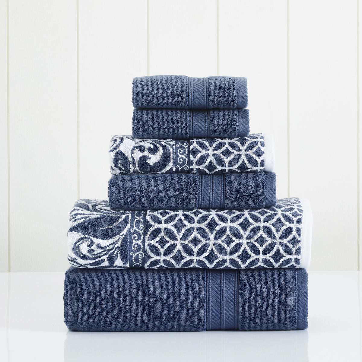 6-Piece Cotton Bath Towel Set V54425