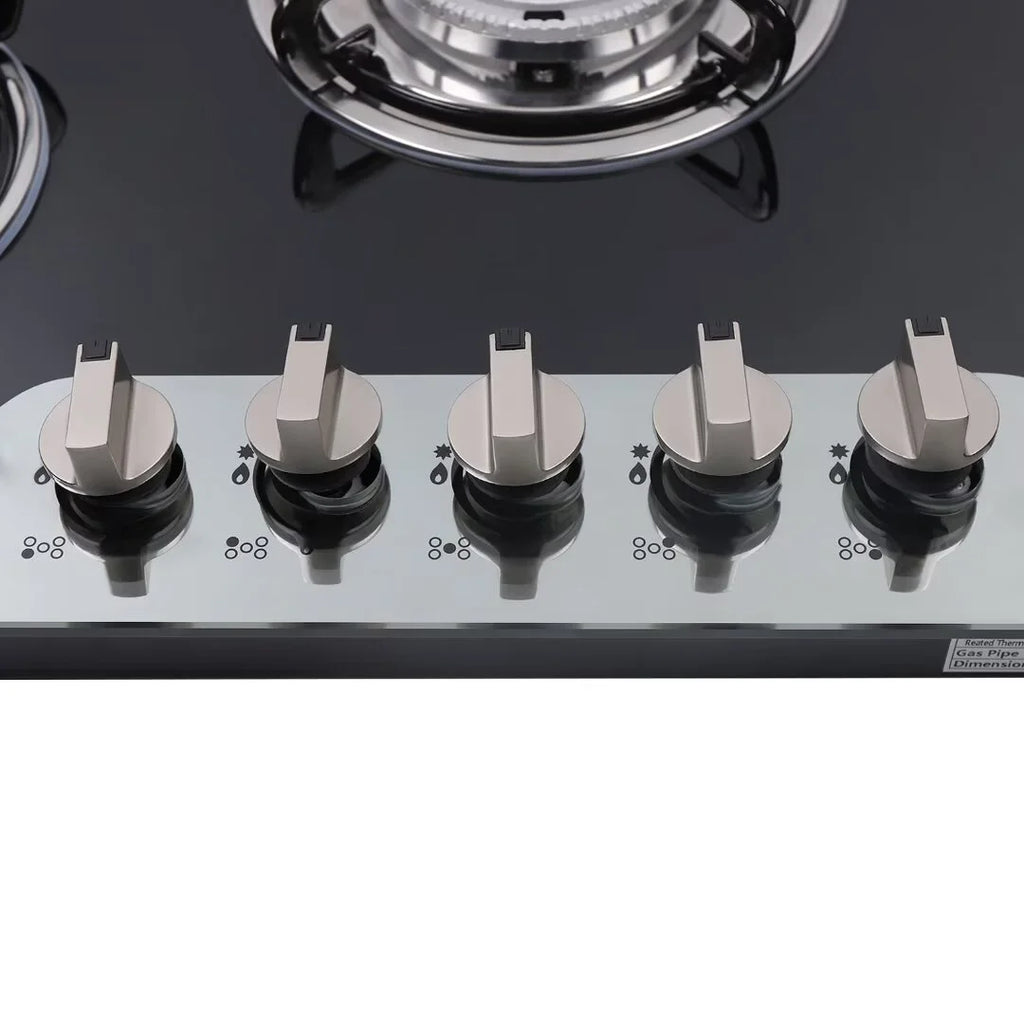 5 Burner Tempered Glass Gas Cooktop I822