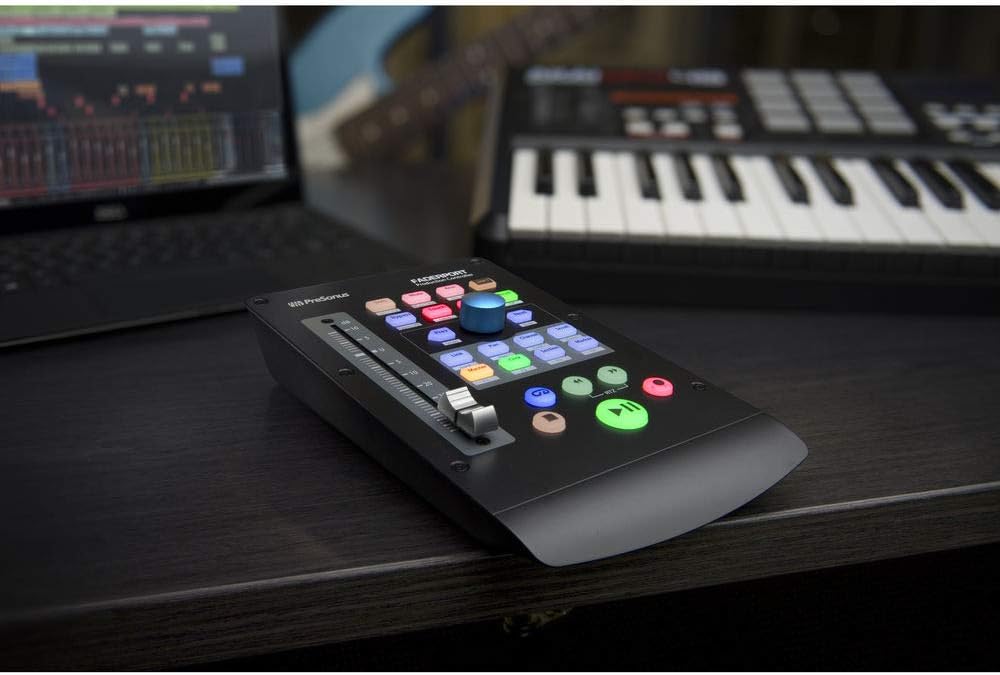 Single-Fader USB Control Surface with Footswitch, Fastener Straps & USB Extension Cable Bundle L48086