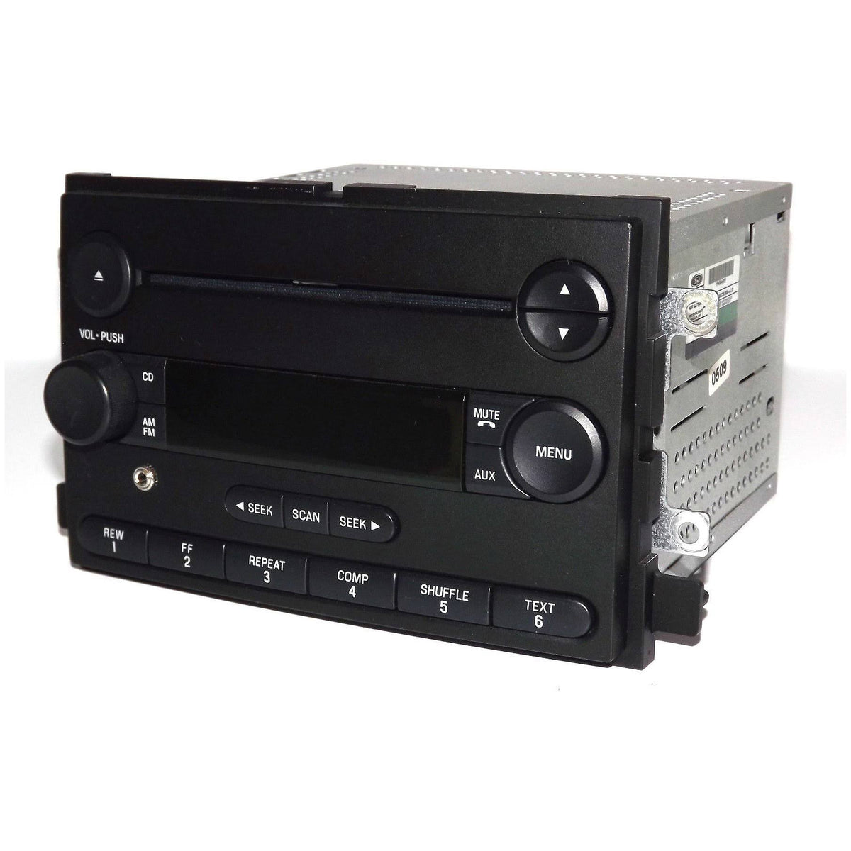 Black Radio Am FM CD Player with AUX Input Y254581