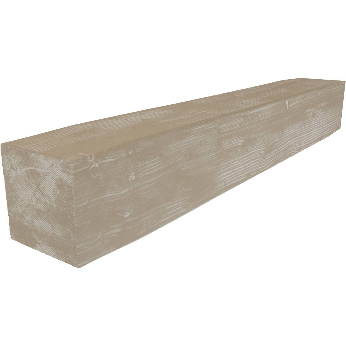White Washed Faux Wood Fireplace Mantel K364