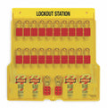 Lockout Station with 20 Padlocks W37434