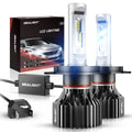 H4 LED Bulbs 20000 Lumens Hi/Lo Dual Beam 6000K White S1101