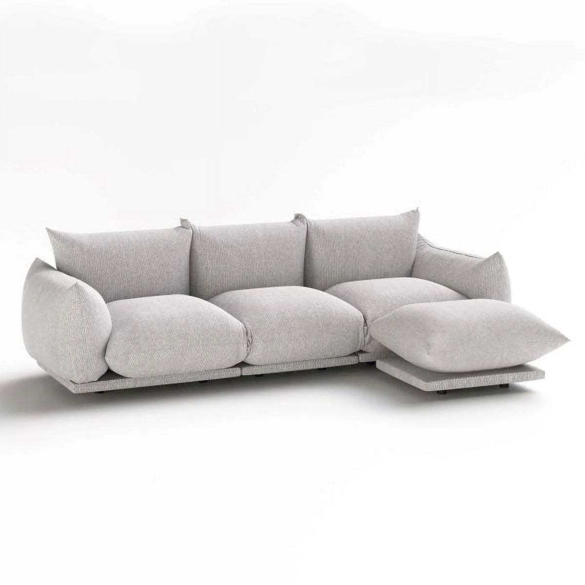 Gray L Shape Sectional Sofa W682